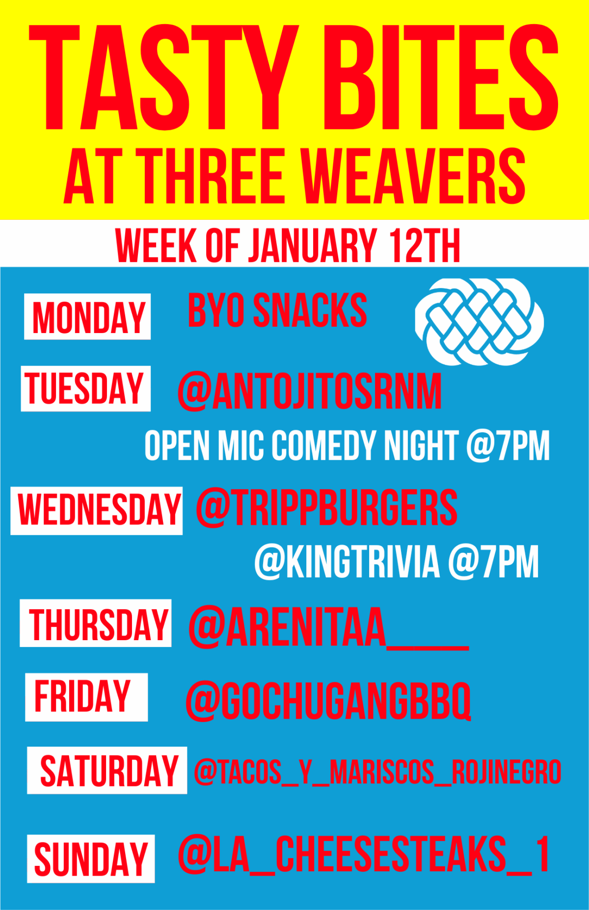 Food Truck Schedule!